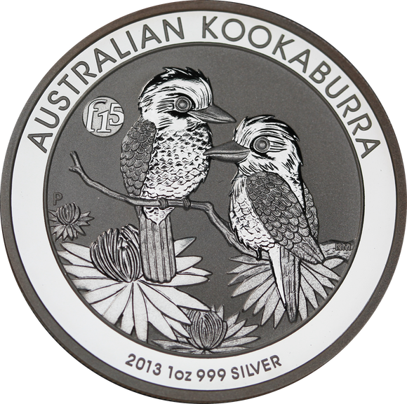 2013 Kookaburra f15 Privymark 1oz Silver Coin