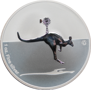 2013 Kangaroo f15 Privymark 1oz Silver Coin