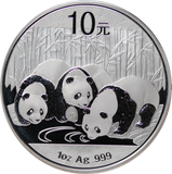 China 2013 Panda 1oz Silver Coin