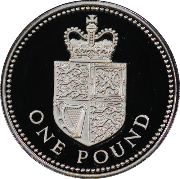 GB 1988 One Pound Piedfort Silver Coin
