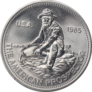 USA 1985 Engelhard American Prospector Eagle 1oz Silver Round