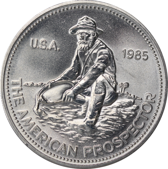 USA 1985 Engelhard American Prospector Eagle 1oz Silver Round