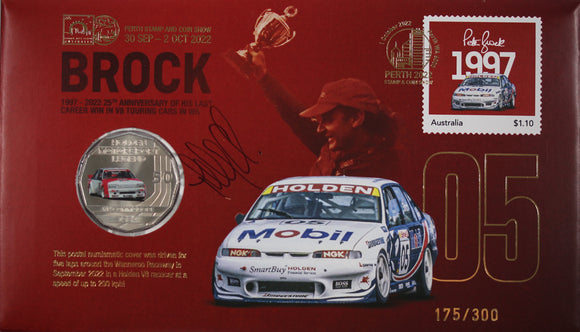 Perth Stamp and Coin Show PNC Peter Brock – 1997 Wanneroo V8 Race Win (Signed)