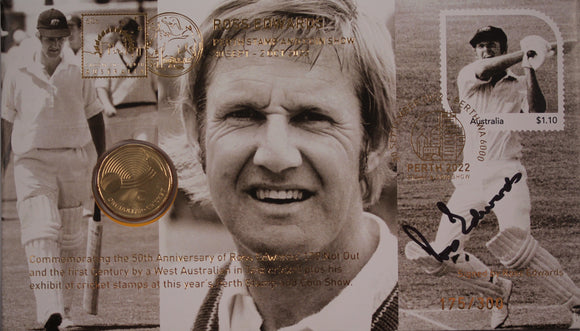 Perth Stamp and Coin Show PNC Ross Edwards WA Test Cricketer
