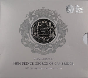 GB 2013 Prince George Christening 5 Pound BU