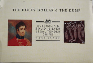 1990 Holey Dollar and Dump Silver Coin Pair