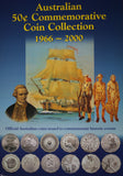 Australian 50c Commemorative Coin Collection in Folder