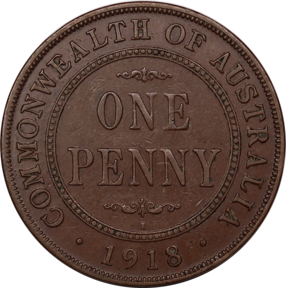 1918I Penny VF