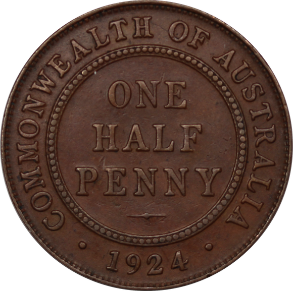 1924 Halfpenny gVF