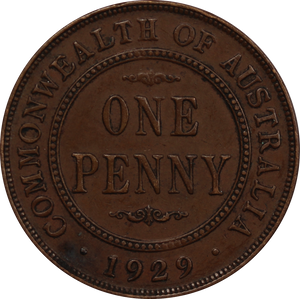 1929 Penny aVF