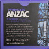 2015 1/10oz Gold Proof - ANZAC Centenary $10 Coin