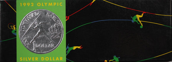 1992 Olympics Silver $1 Coin - Sydney Coin Show Issue
