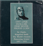 1997 Charles Kingsford Smith $1 Silver Proof Coin