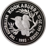 1993 Kookaburra 10oz Silver Proof Coin