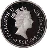 1993 Kookaburra 10oz Silver Proof Coin