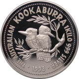 1993 Kookaburra 1 Kilo Silver Proof Coin
