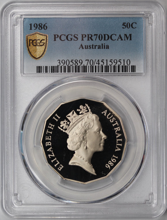 1986 50c Coin PR70DCAM