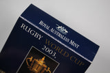 2003 Rugby World Cup $5 Silver Proof Coin