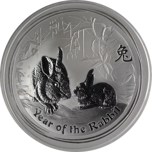 2011 Lunar Year of the Rabbit 2oz Silver Coin