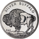 2013 XAG 1oz Silver Buffalo Round