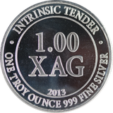 2013 XAG 1oz Silver Buffalo Round