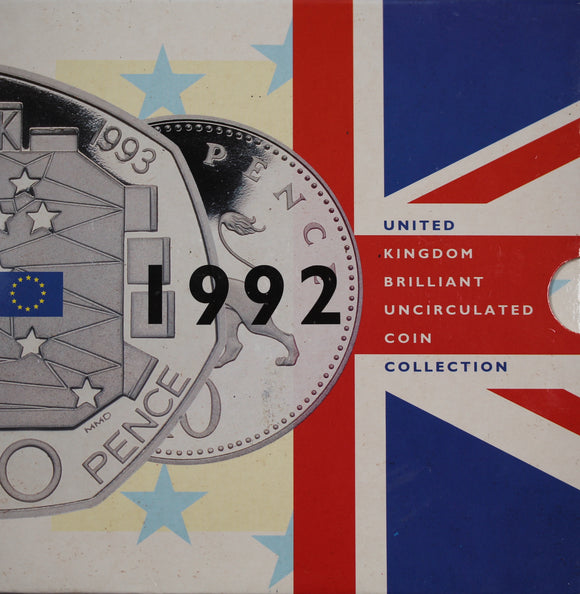 GB 1992 Brilliant Uncirculated Coin Set (includes 92/93 50p)