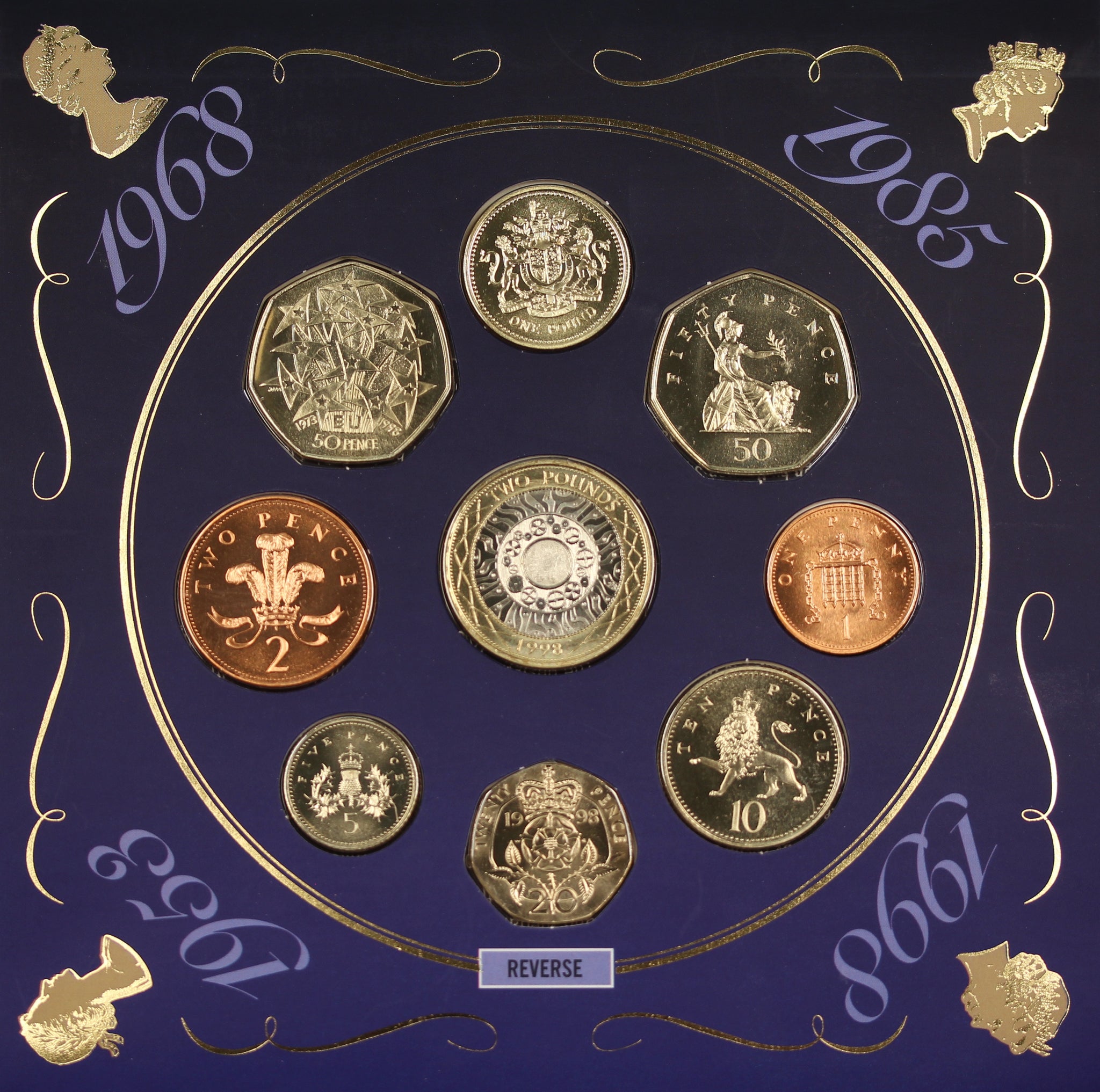 GB 1998 Brilliant Uncirculated Coin Set – Thompsons Coins