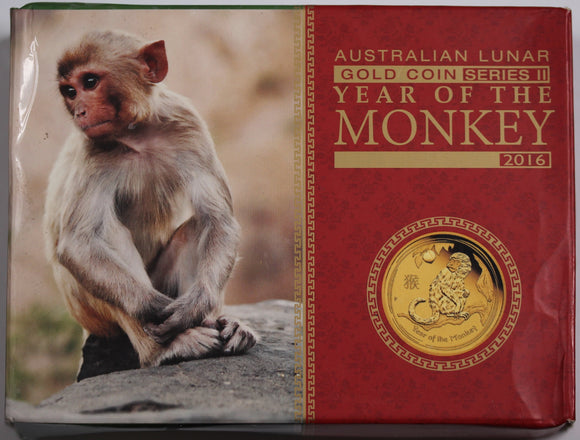 2016 Year of the Monkey 1/4oz Gold Proof Coin