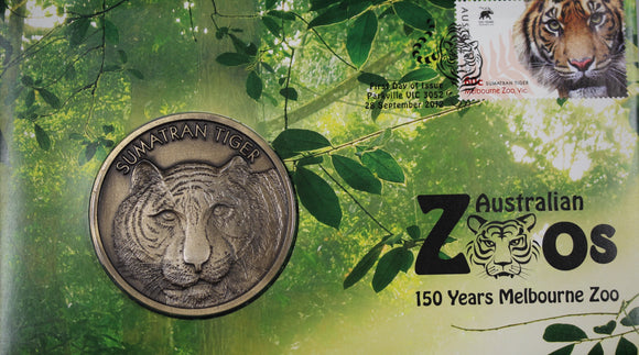 2012 Australian Zoos Sumatran Tiger Medallion Cover