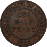 1924 Halfpenny gFine