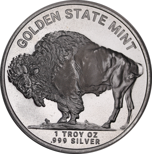 Golden State Mint Buffalo 1oz Silver Bullion Round