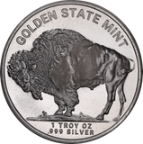 Golden State Mint Buffalo 1oz Silver Bullion Round