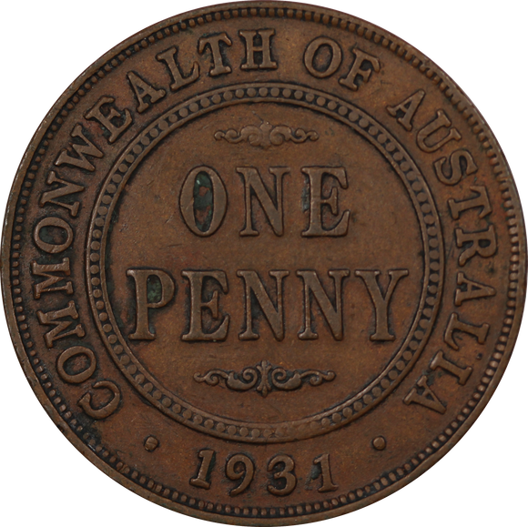 1931 Penny - Dropped 1 Variety Fine