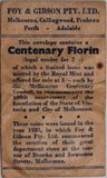 1934/35 Melbourne Centenary Florin UNC with Foys Bag aVF