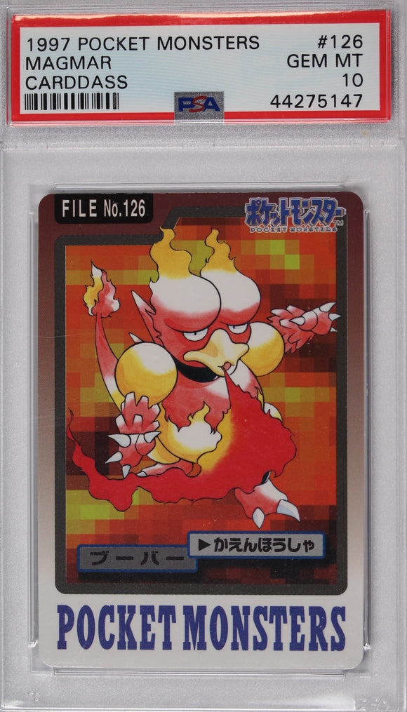 Magmar 1997 Carddass Pokemon Card PSA 10