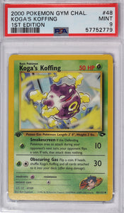 Koga's Koffing 2000 First Edition PSA 9 Pokemon Card