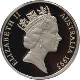 1995 Australia's Endangered Species - Numbat - $10 Silver Piedfort Coin