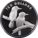 1989 Birds of Australia Kookaburra $10 Silver Proof Coin