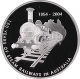 2004 150 Years of Steam Railways in Australia $5 Silver Proof Coin