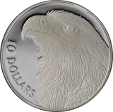 1994 Birds of Australia Wedge-Tailed Eagle $10 Silver Piedfort Proof Coin