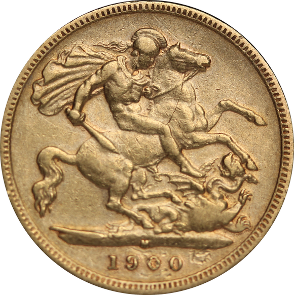 1900 Melbourne Mint Half Sovereign Fine