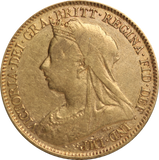 1900 Melbourne Mint Half Sovereign Fine