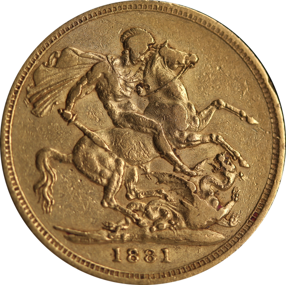 1881 Melbourne Mint Sovereign Fine