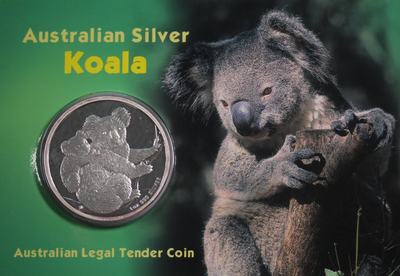 2008 Koala 1oz Silver Coin in Card