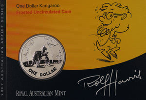 2007 Australian Kangaroo Frosted Uncirculated Coin in Card