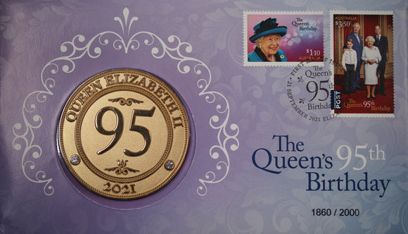 2021 Queen Elizabeth II 95th Birthday Medallion Cover