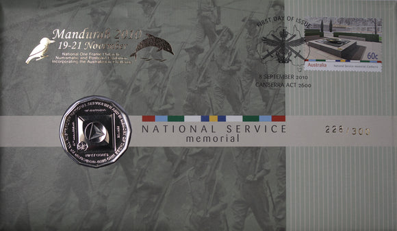2010 National Service Memorial Mandurah Stamp Expo PNC
