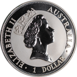 1992 Kookaburra 1oz Silver Coin