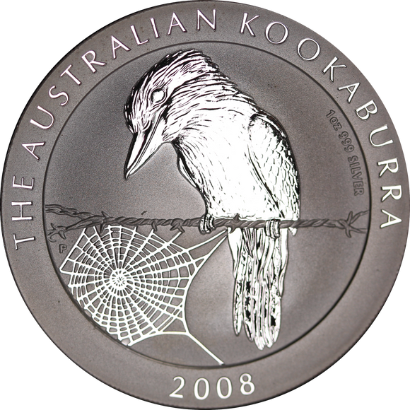 2008 Kookaburra 1oz Silver Coin