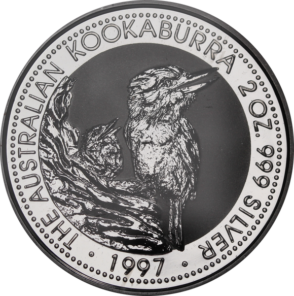 1992 Kookaburra 2oz Silver Coin